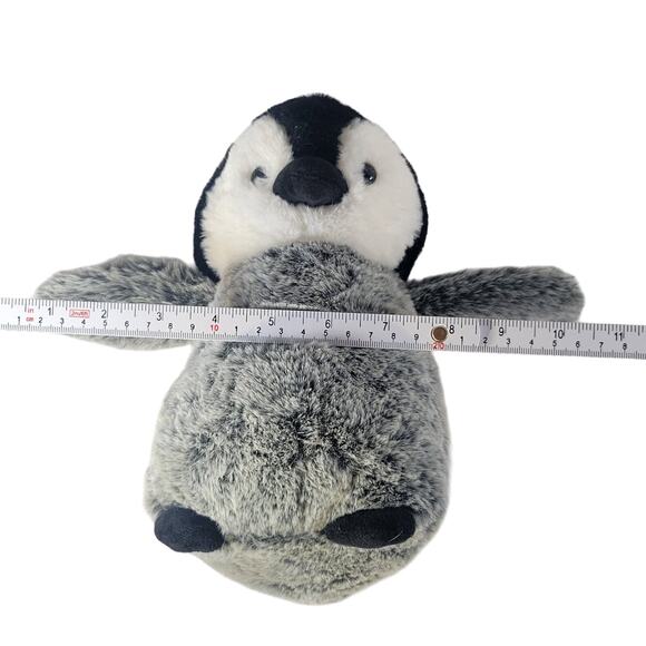 Kellytoy Gray Black Penguin Plush 9" Soft Cuddly Toy Stuffed Animal - Picture 2 of 8